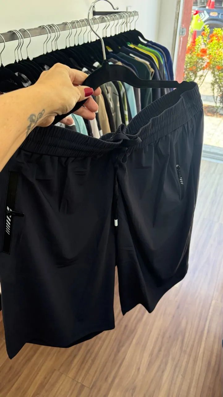 Shorts tecnológicos plus size masculinos - Foto 2