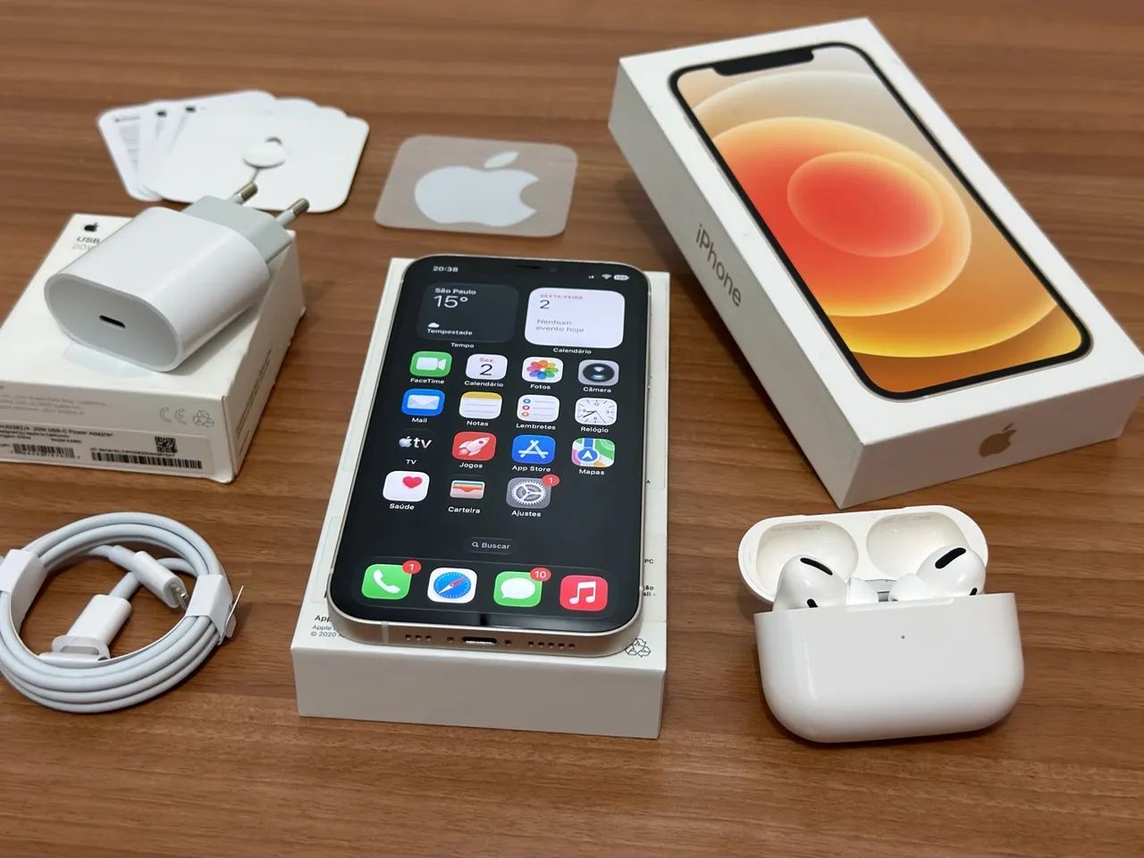 iPhone 12 256GB Branco Único Dono Impecável - Como Novo - Foto 3