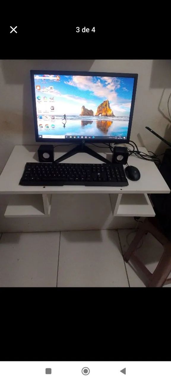 Computador completo com mesinha  - Foto 2