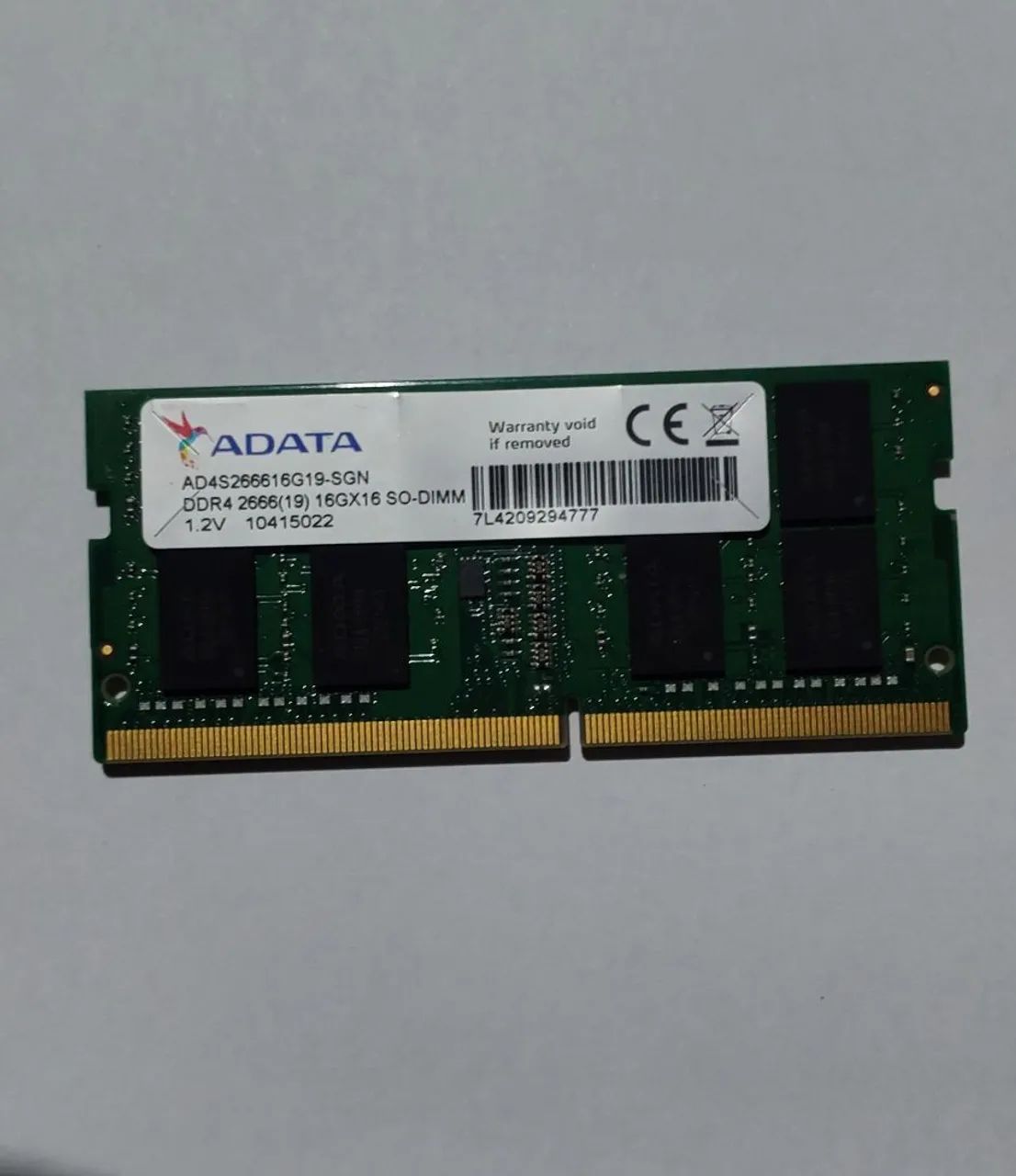Memória Notebook