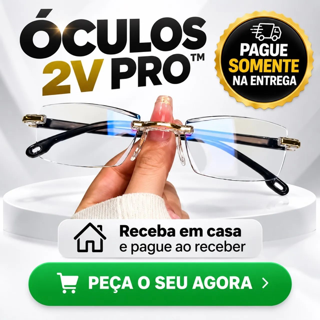 ÓCULOS 2V PRO- PAGUE SÓ NA ENTREGA! - Foto 3