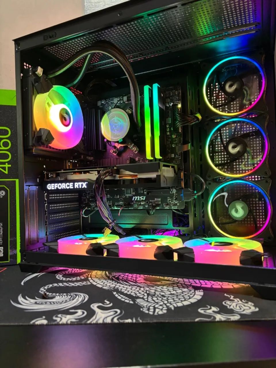 Pc gamer Ryzen 7 5700x com RTX 4060 - Foto 2
