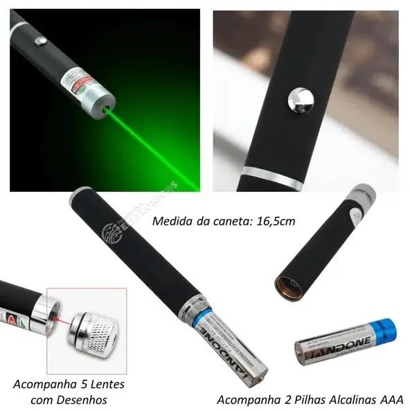 Laser Point caneta verde LT-404 verde - Foto 5