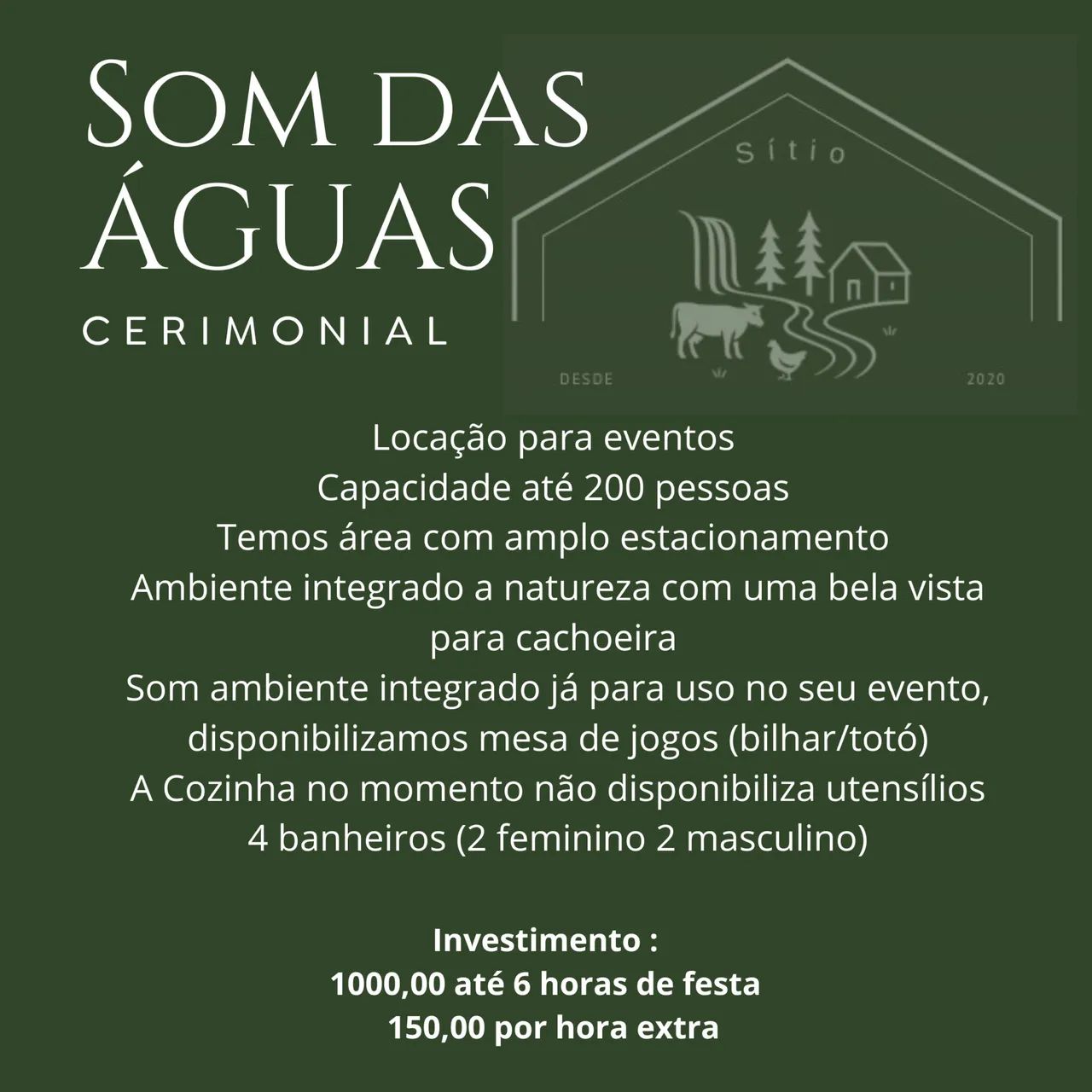 Hospedagem em sítio e cerimonial  - Foto 3
