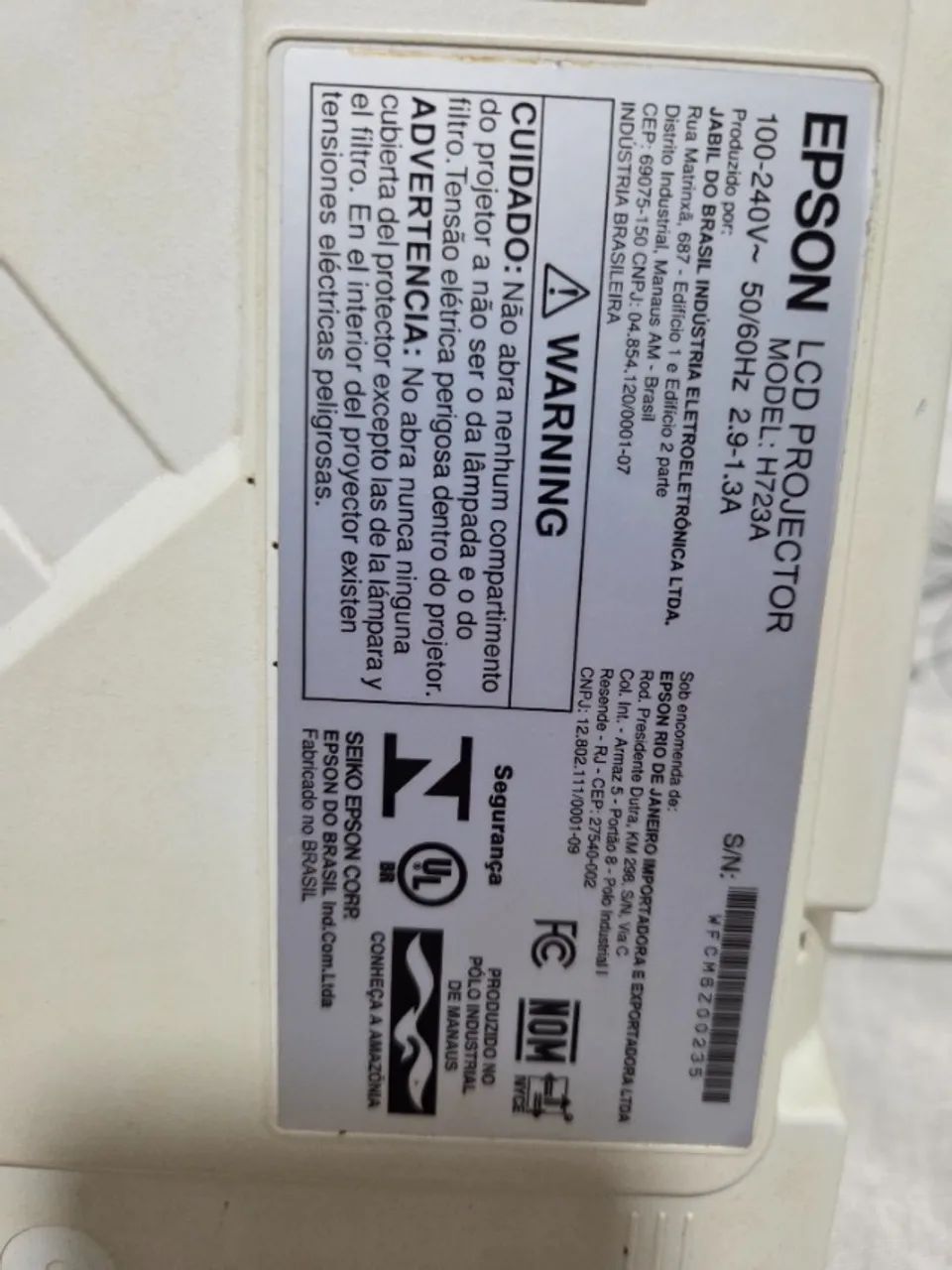 Epson LCD projetor modelo H723A - Foto 2