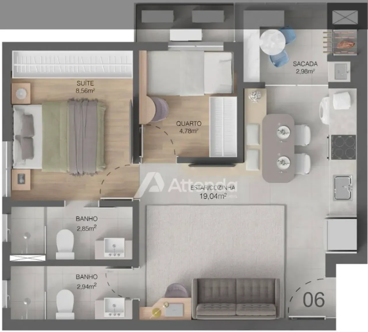 PLANTA 49m²