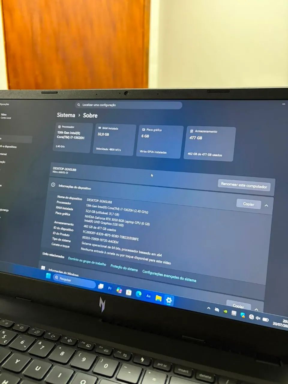 Notebook ACER NITRO V15 - Foto 2