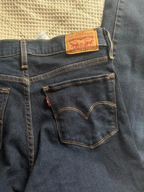 calça jeans levi's shaping slim azul 27