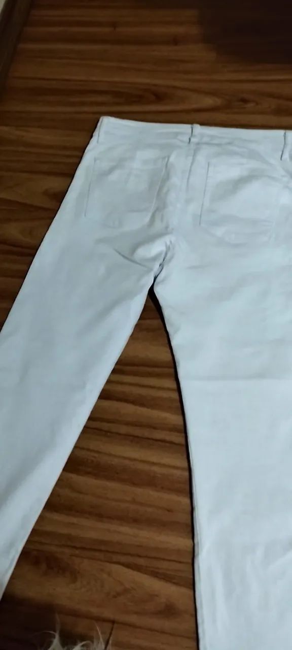 Calça branca masculina 42 - Foto 2