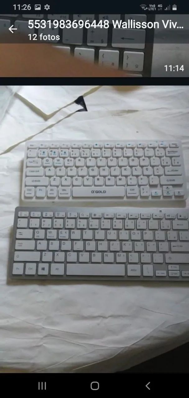 TECLADO SEM FIO PERFEITO VALOR 150  - Foto 2