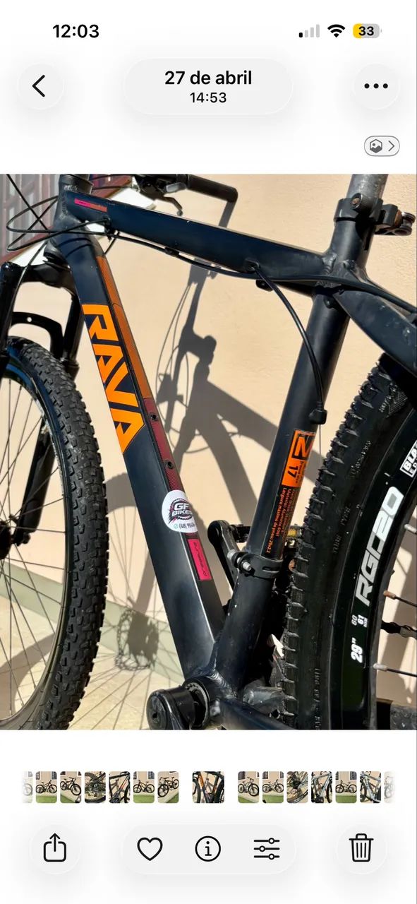 Rava Aro 29 - Pronta para Pedalar - Pneus Novos - Foto 5
