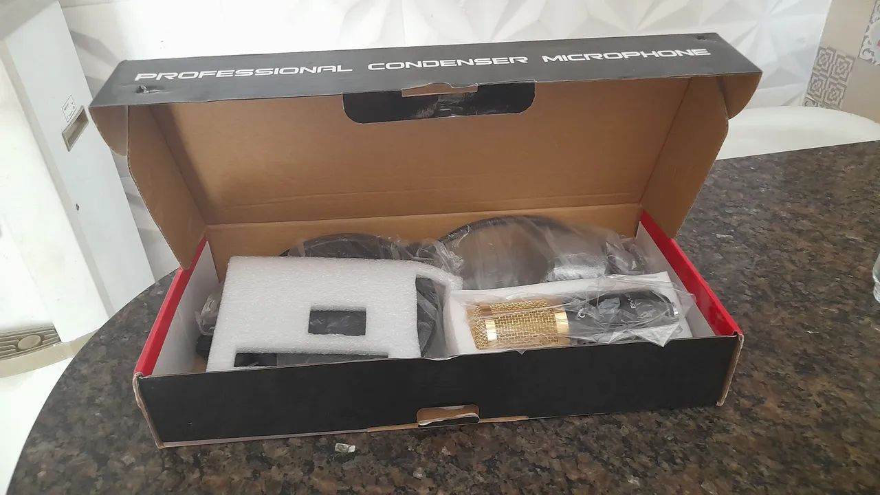 Microfone e acessórios para Podcast
