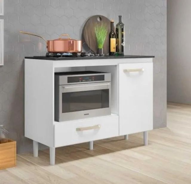 Balcão Fit P Cooktop 4 ou 5 Bocas  - Foto 2