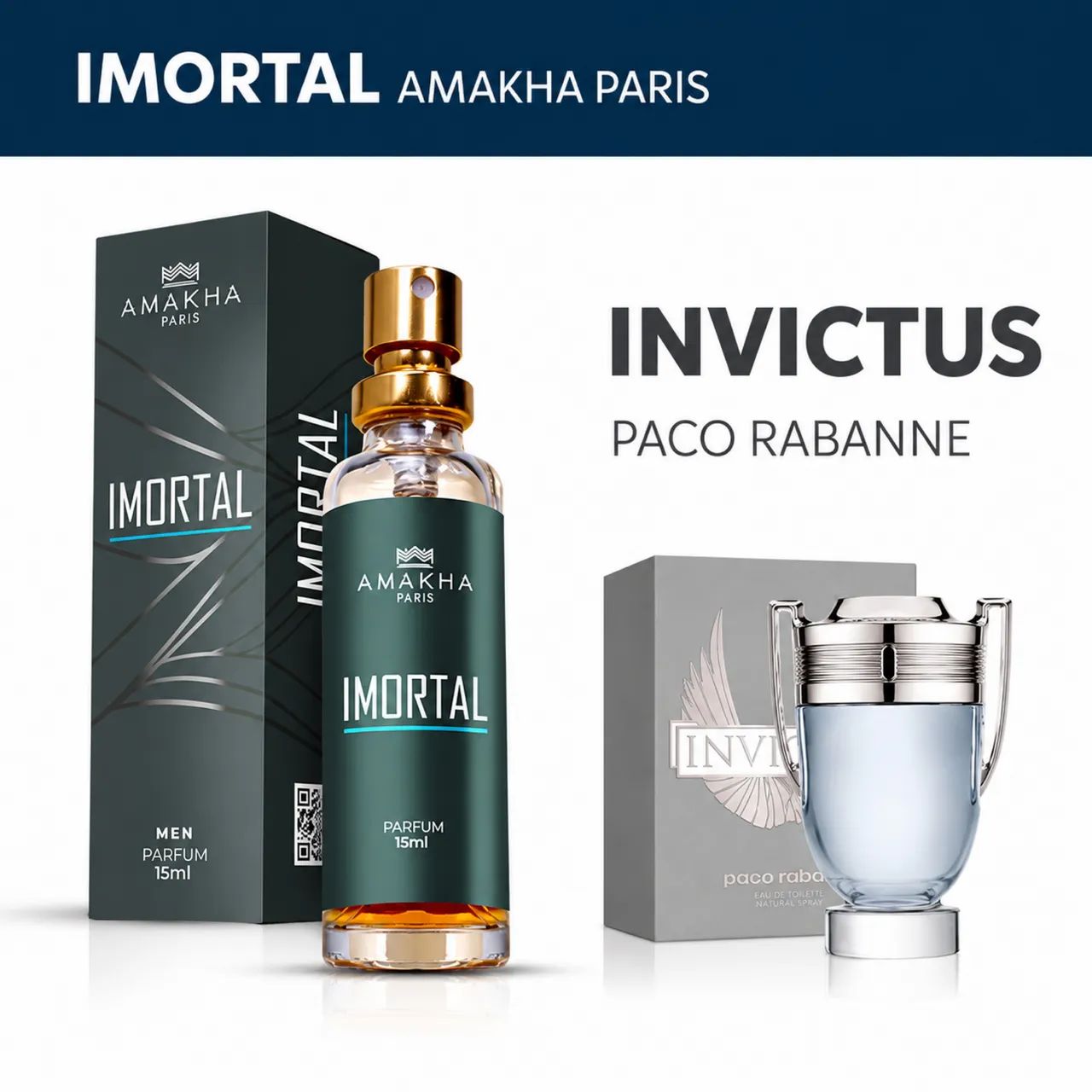 Perfume Importado Imortal Invictus 15ml Amakha Paris 