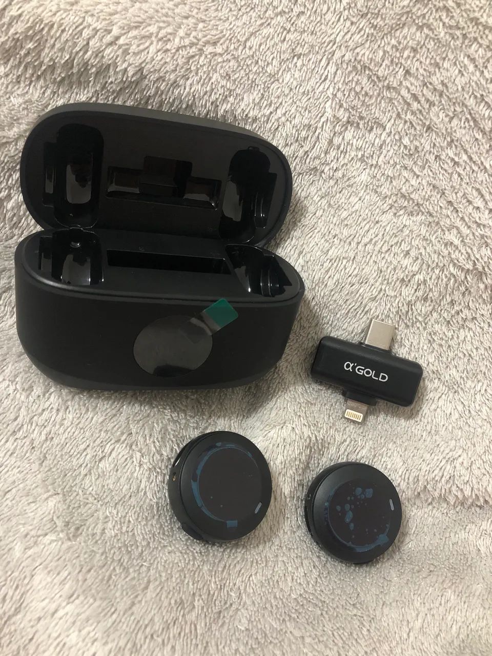 Microfone duplo + compartimento de carregamento magnético  - Foto 5
