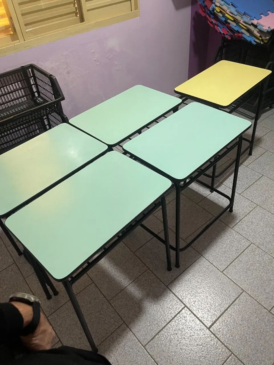 Carteira Escolar Retangular Juvenil
