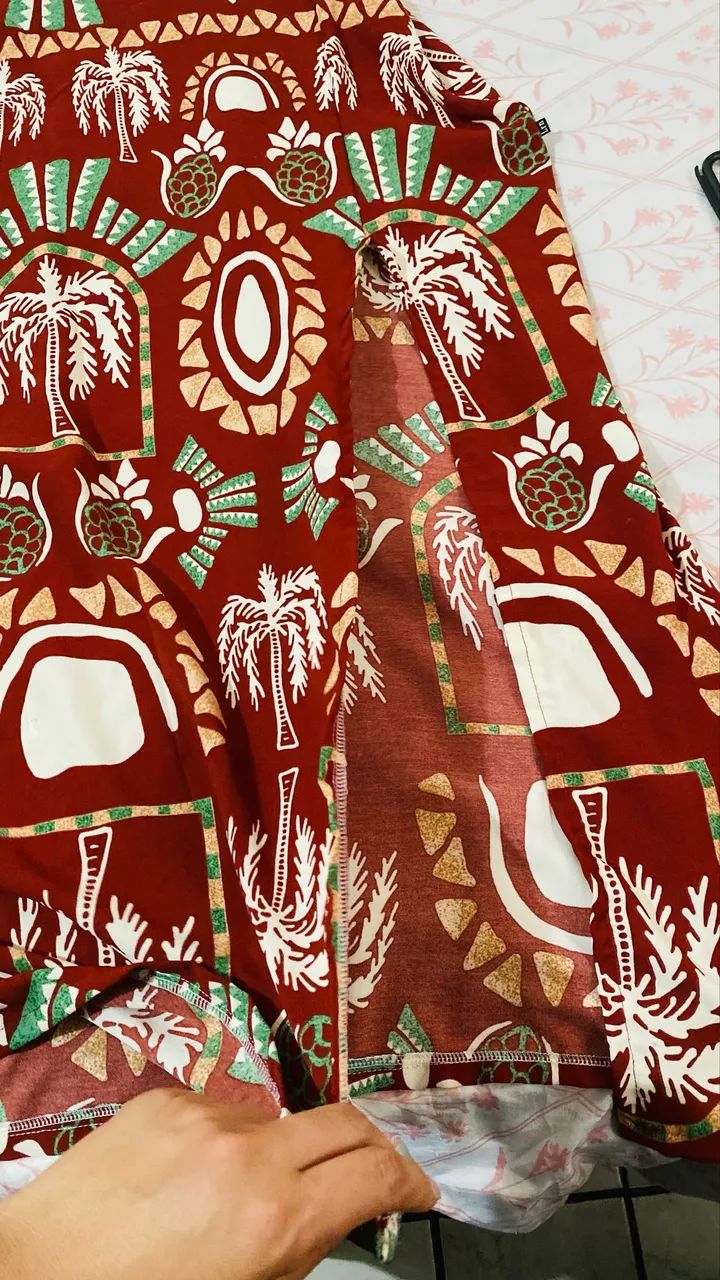 vestido longo estampado frente única. - Foto 4