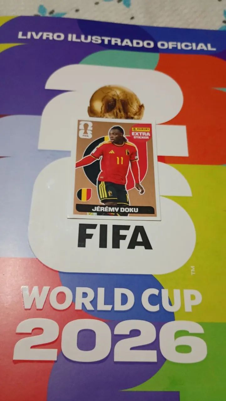 Figurinha Extra Legend Jérémy Doku Bronze - Copa 2026 Panini