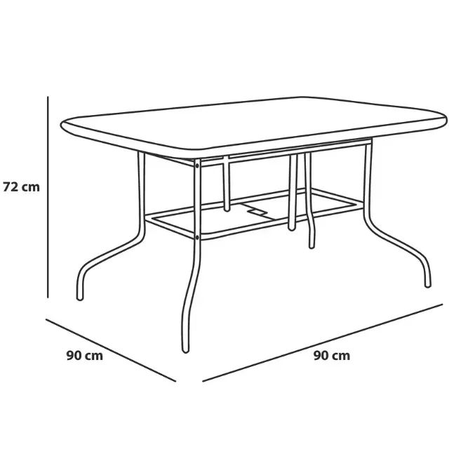 MESA VIDRO RETANGULAR 140X90CM - Foto 2