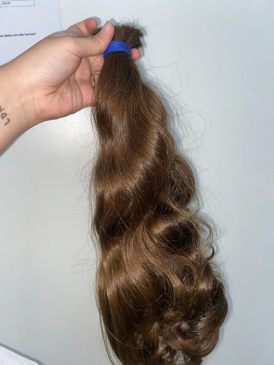 VENDO CABELO VIRGEM LOIRO PUXADO PARA RUIVO 50CM - Foto 4