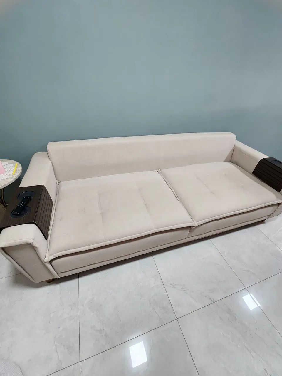 Troco sofa de linho 5 lugares  - Foto 2