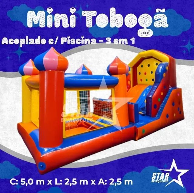 Aluguel de Piscina de Bolinhas e Escorrego Infantil