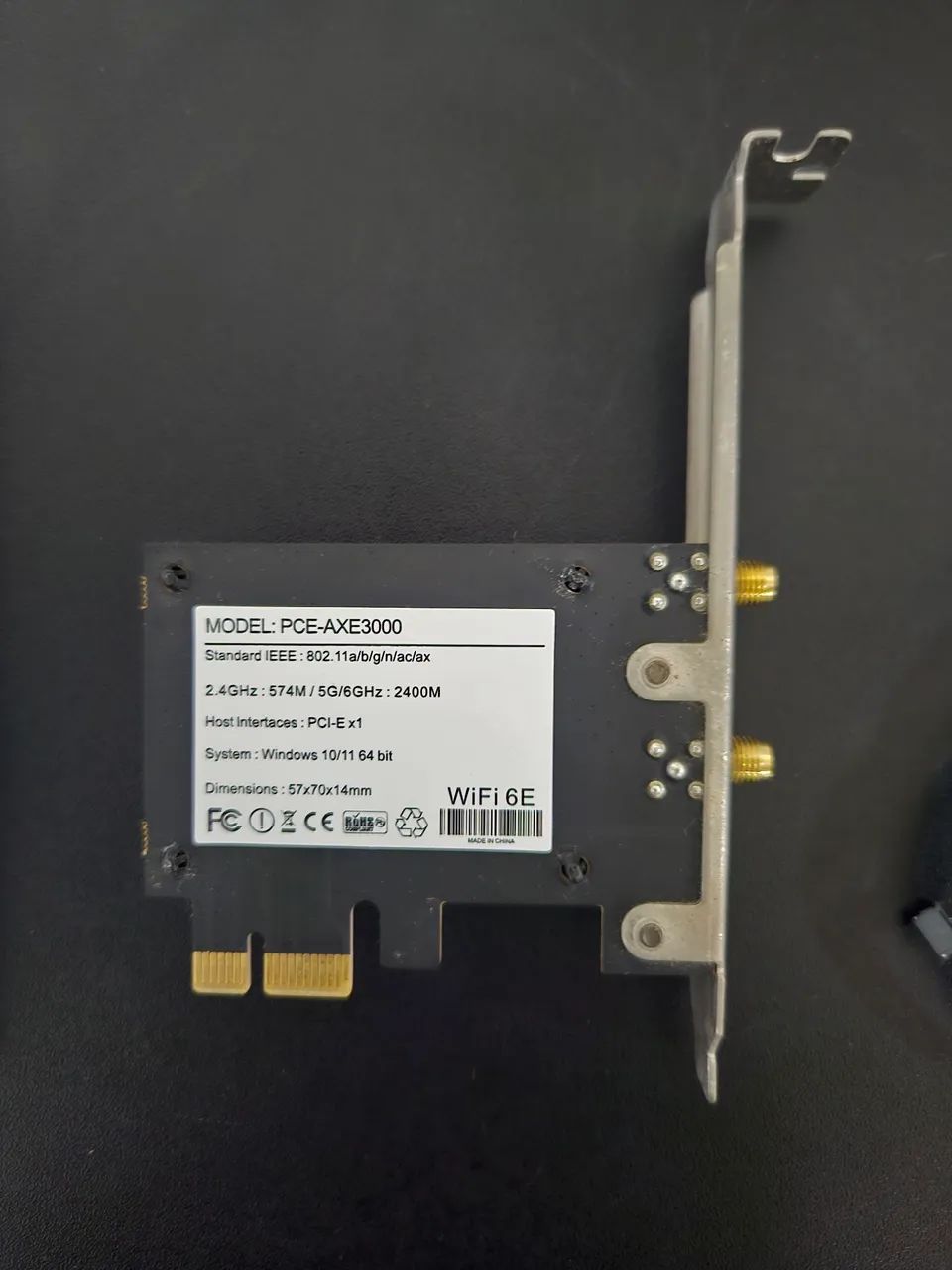 Placa Wi-Fi 6Ghz e Bluetooth 5.3  - Foto 2