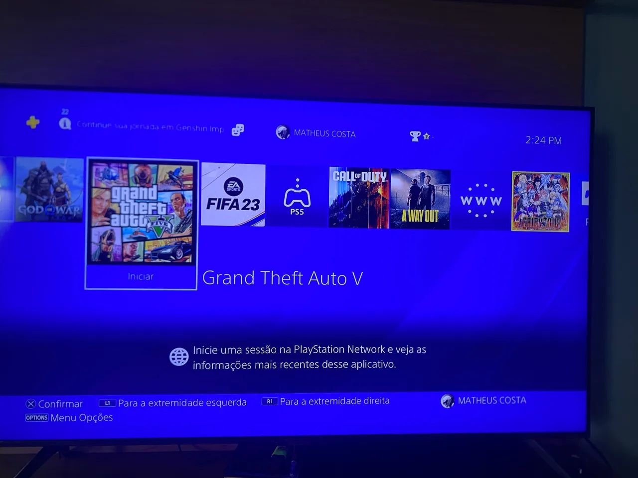 Vendo Ps4 seminovo  - Foto 5