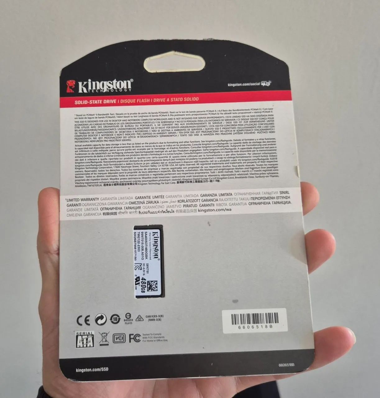 SSD Kingston 480GB Lacrado  - Foto 2