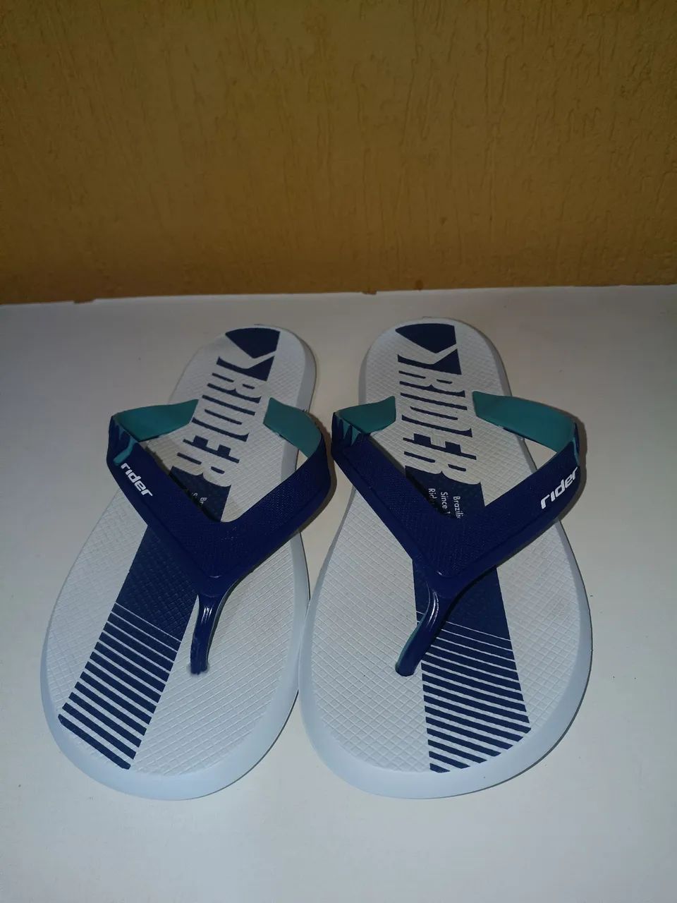 Chinelo Rider Branco e Azul  - Foto 2