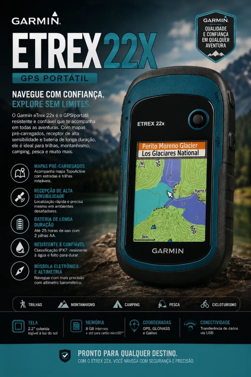 Gps Portátil Garmin Etrex 22x