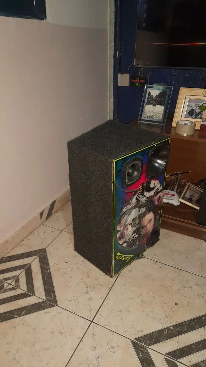 CAIXA DE SOM TWEETER E CORNETA + 1 ESPAÇO P/ + KIT 4 Serras  - Foto 2
