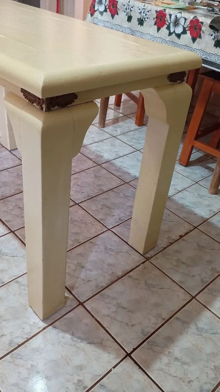 Mesa antiga de madeira maciça - Foto 3