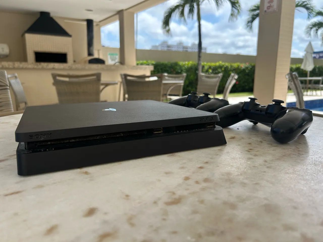 PS4 SLIM COM 2 CONTROLES + GTA 5 - Foto 5