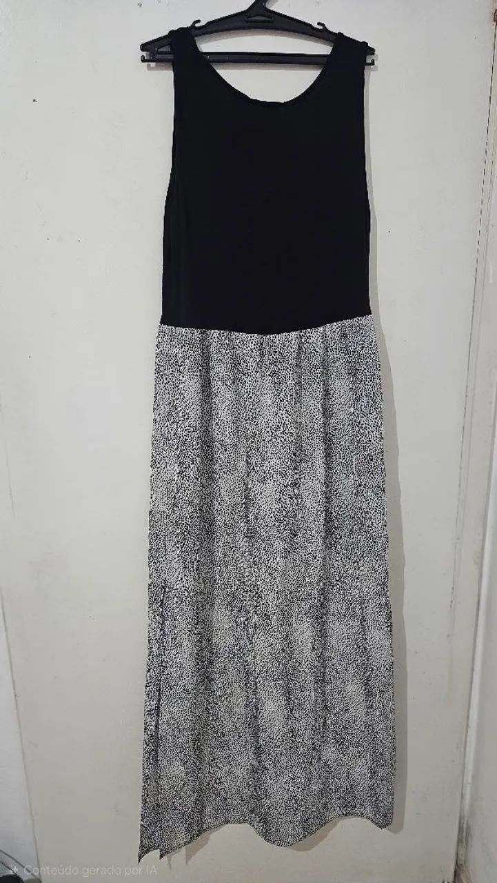 Vestido preto com bolinhas - Foto 2