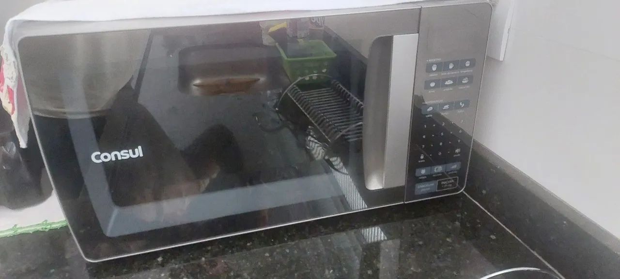 Micro-ondas Consul Espelhado 220V - Funcionando Perfeitamente