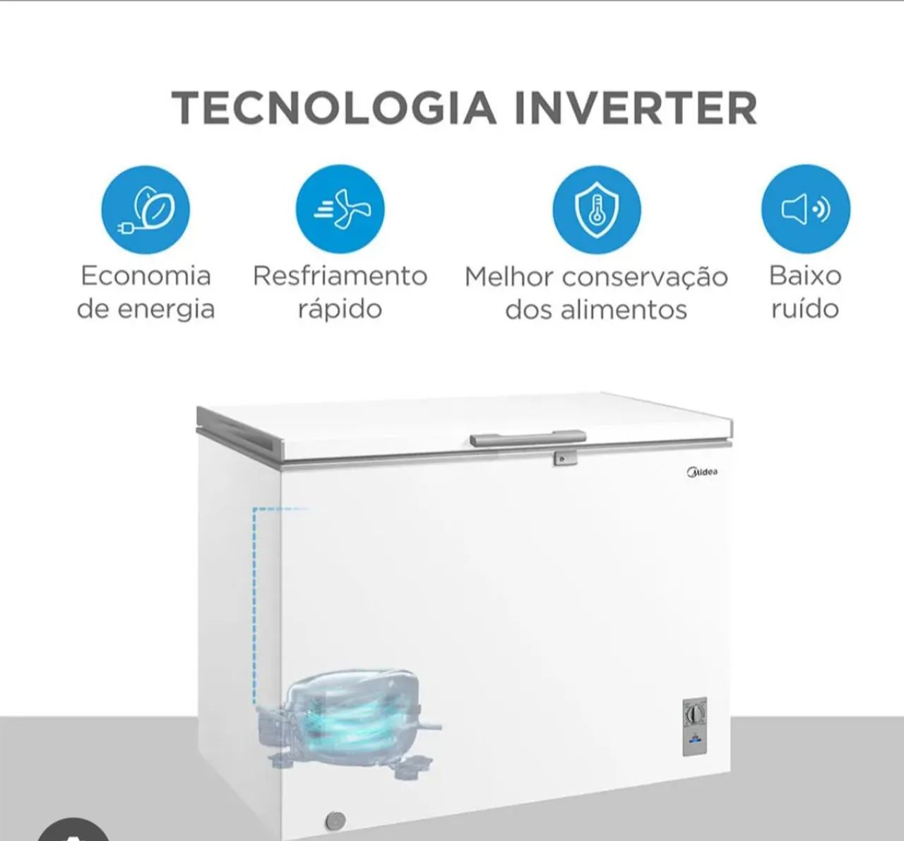 Freezer horizontal Midea - Foto 2