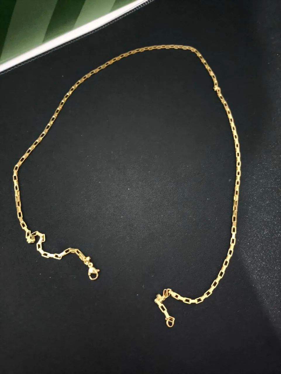 corrente Cartier folheada a ouro 18k 60 cm - Foto 3