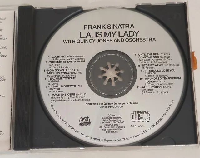 CD - Frank Sinatra with Quincy Jones an Orchestra - L.A. is My Lady (Original) - Foto 3