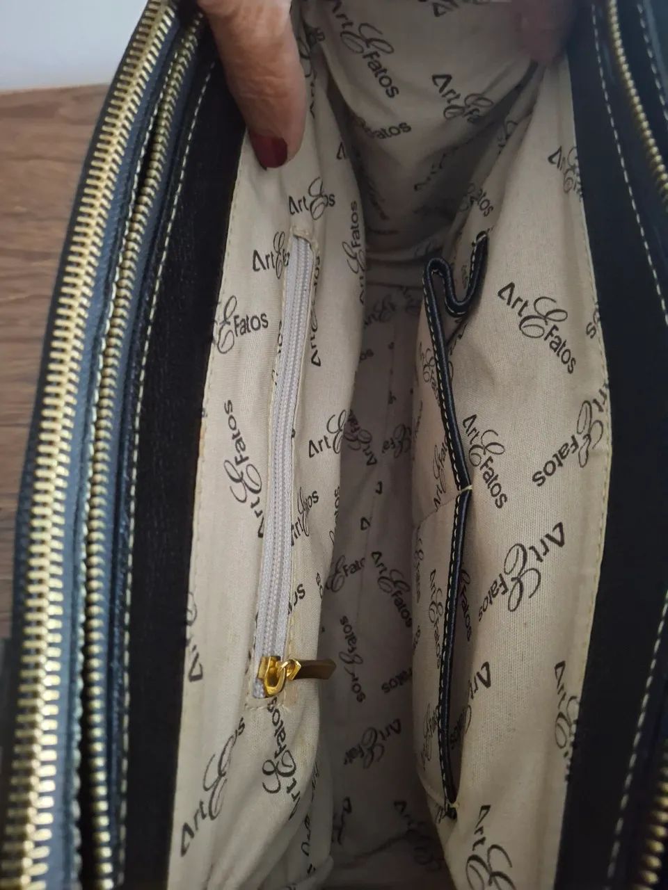 Bolsa em couro Art e Fatos - Foto 4