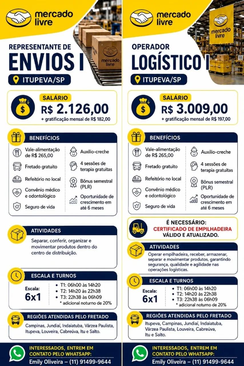 OPERADOR LOGÍSTICO | CAMPINAS