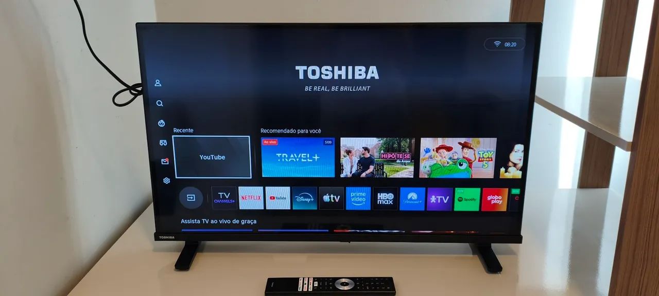 Smart TV Toshiba 32 polegadas HD Wi-Fi - Netflix, YouTube e mais