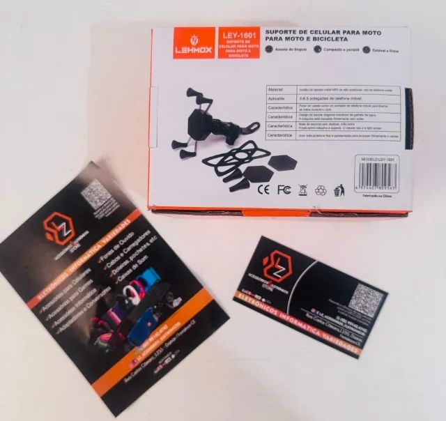 Suporte de Celular para Moto - Garra - com Carregador Usb - Foto 2