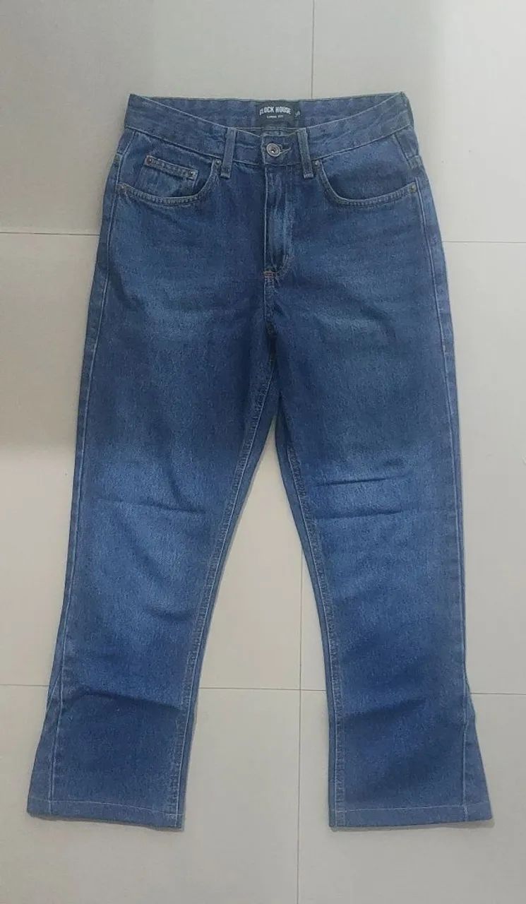 Calça Jeans Flare Clock House