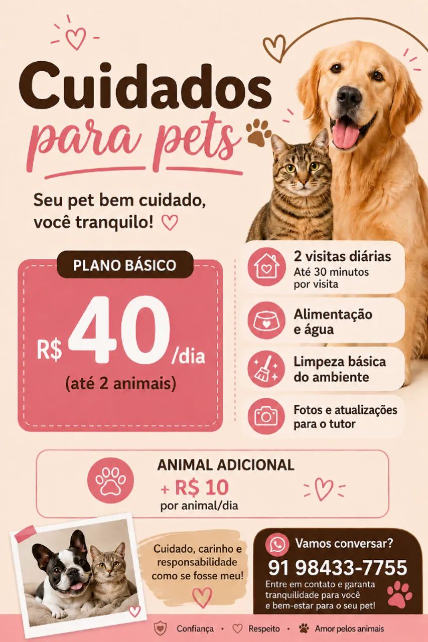 Pet sitter (Cuidador de pet)
