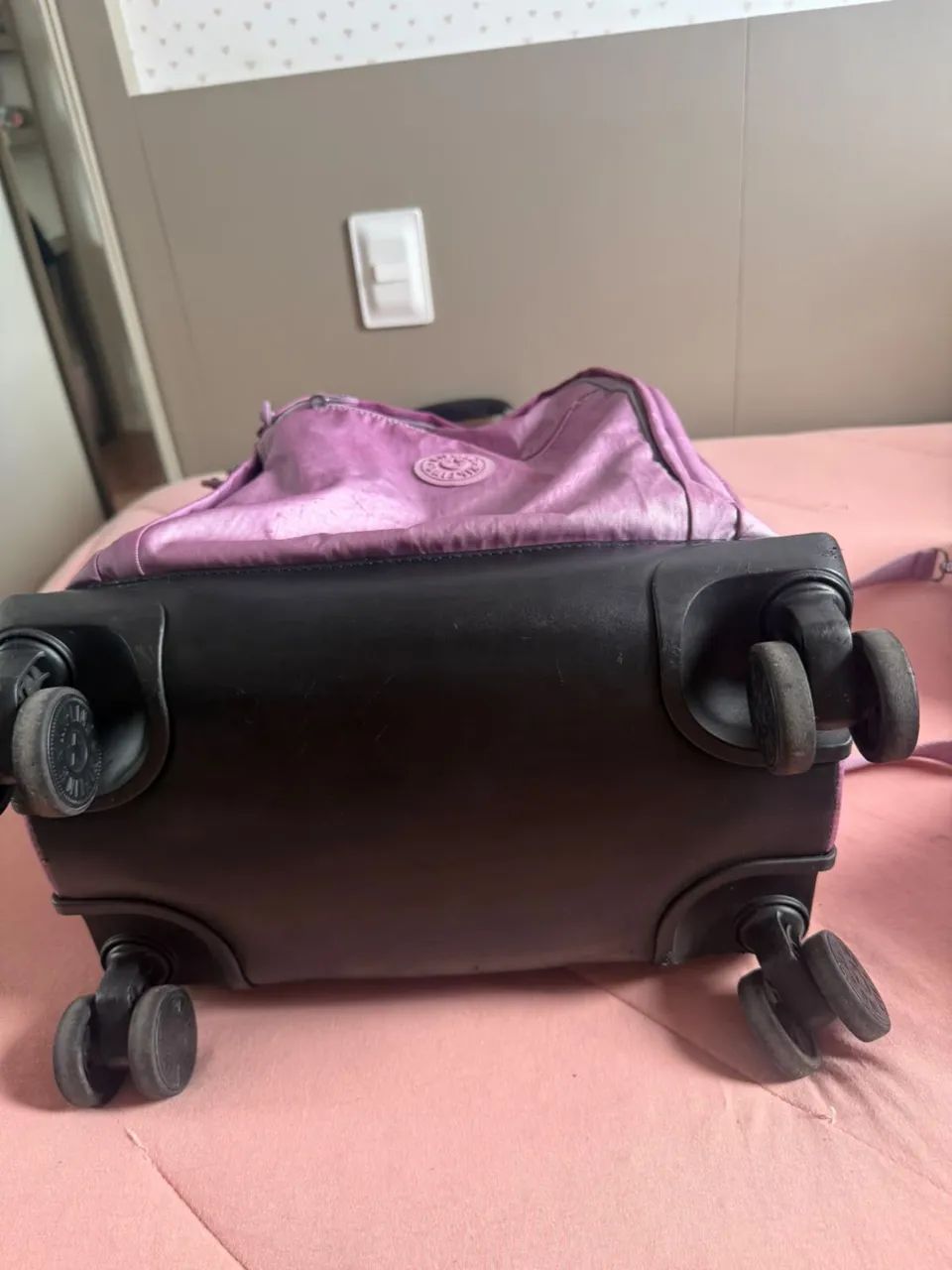 Mochila + Lancheira Kipling New Zea Rosa - Foto 4