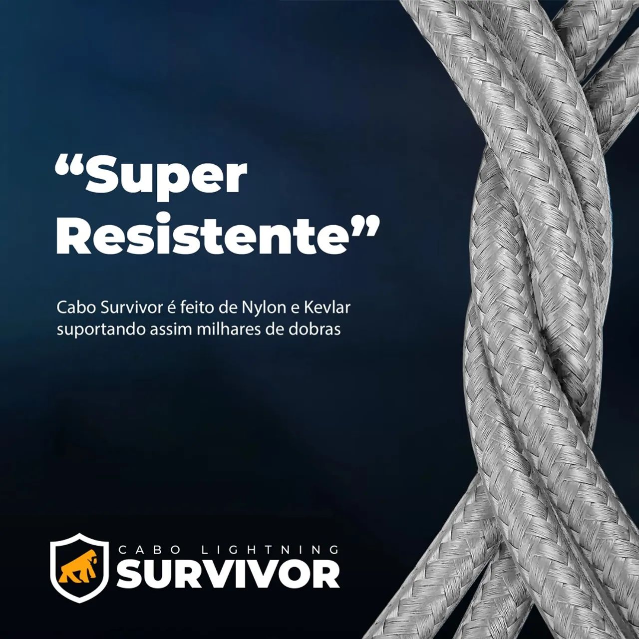 Cabo Survivor Tipo-c para Lightning Gshield  - Foto 2