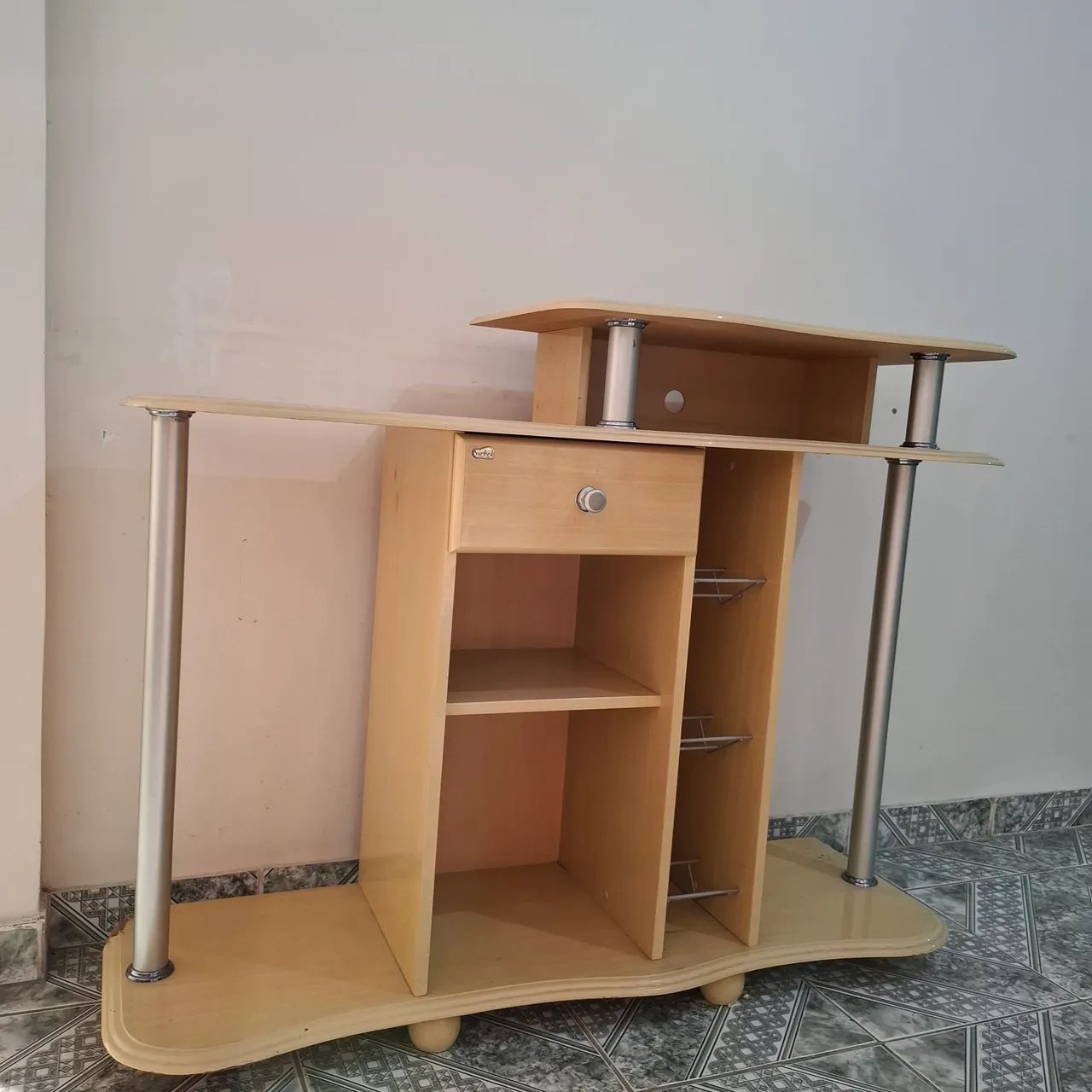 Móvel Rack para TV para sala na cor Bege - Foto 5