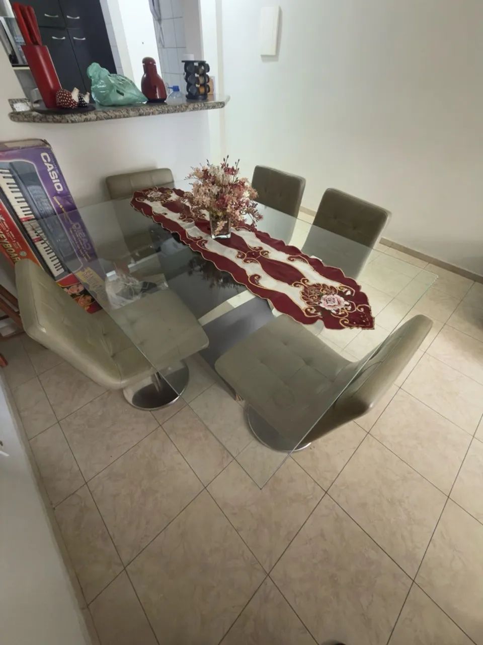 Mesa de Vidro 6 lugares - Foto 2