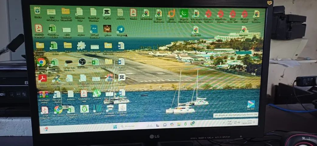 Monitor LG 19'' Modelo Flatron 20M37AA-B Funcionando Perfeitamente